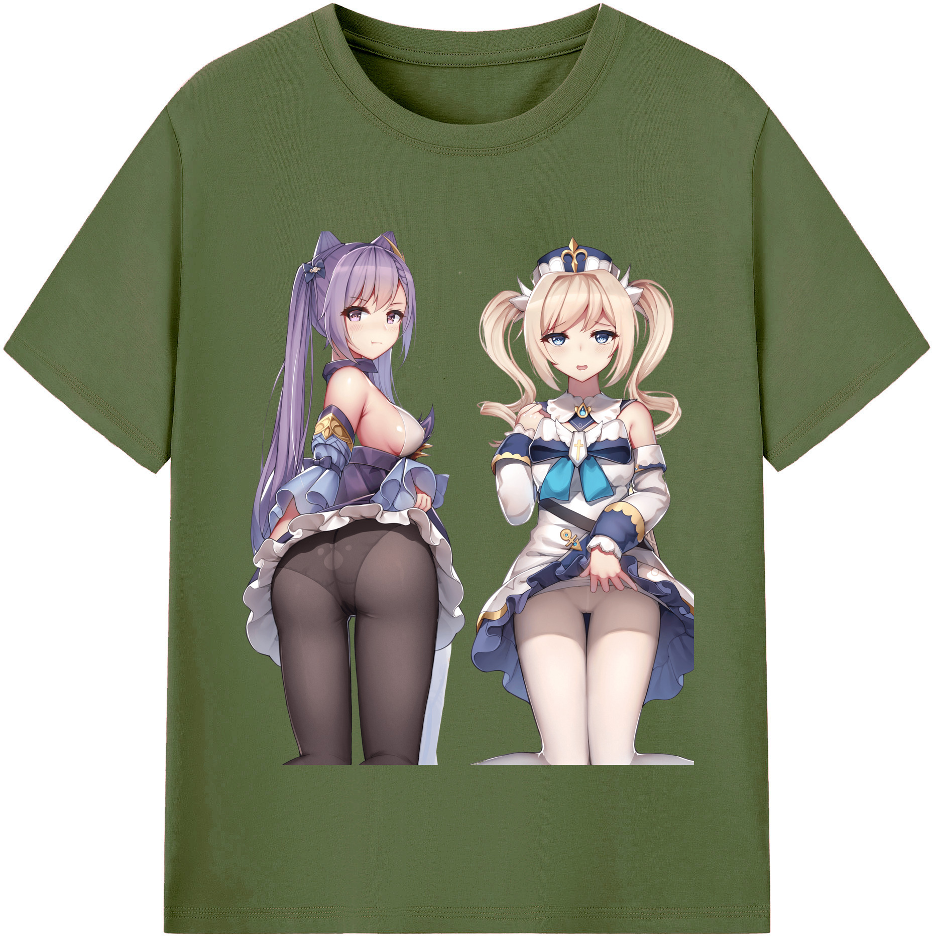 げんし神 刻晴 こくせい genshin Kokusei 綿100％半袖Tシャツ（フロントプリント）